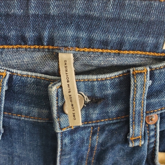 Rag & Bone Dre Low-Rise Slim Boyfriend Jeans Size 24 - Picture 5 of 11